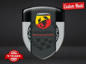 Fiat Abarth Badges Tous Modèles Pro Max Résistants Stylé Design